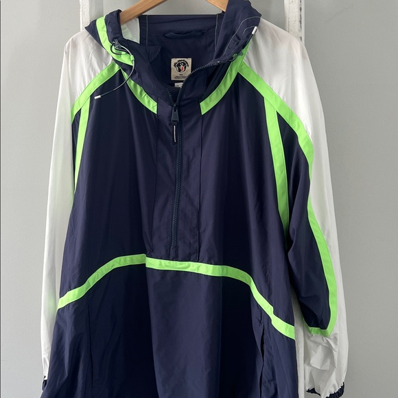 Free People Movement Care Like the Wind New navy neon Anorak jacket medium - Picture 4 of 14